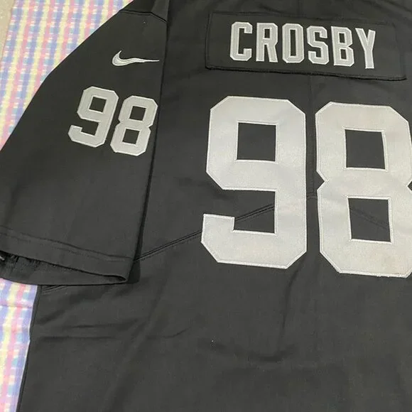 Las Vegas Raiders Crosby Black Jersey No. 98 - Picture 6 of 6